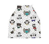 Uomo Orso Volpe Passeggino Tettoia Copri Seggiolino Copertura Infermieristica Auto per Bambini per L'Allattamento Al Seno Morbido Traspirante Elastica Tettuccio