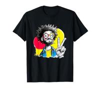 Uomo, Pace, Segno, Retro, Pop, Ritratto, Grafico, Gesto, Riccio Maglietta