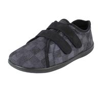 Uomo Padders Pantofole Chiusura Hook & Loop "Dual" Nere Blu