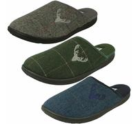Uomo Padders Slip On Moda Cervo Dettagliato Tessuto Ciabatte Cervo