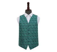 Uomo Paisley Sposo Cerimonia Sera Formale Lavoro Gilet - Misura 91.4cm - 127cm