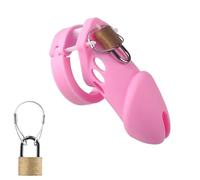Uomo Palestra regolabile in silicone Stretch Fitness Training Cage (Rosa)