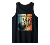 Uomo Palla da Bowling e spilli per Uomo Donna Bambino Bowlers Stile retrò Canotta