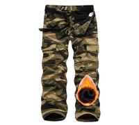 Uomo Pantaloni Cargo, Inverno all'aperto Escursionismo Pantaloni, Pantaloni Tattici, Pantaloni Softshell Termico