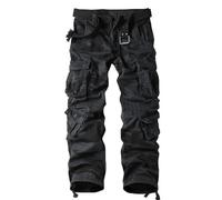 Uomo Pantaloni Cargo Trekking da Lavoro Combattimento Hip Hop Gamba Larga Tattici Militari con Tasche Multiple Combat Multitasche Skinny Fit per Jogging All'aperto
