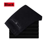 Uomo Pantaloni di Velluto Cotone 70s 80s Dritto Business Slim Formale Lavoro