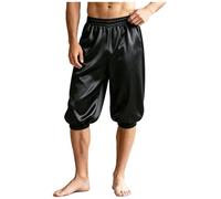 Uomo Pantaloni Serraglio Costume Arabo Halloween Da Principe M Nero L