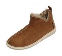 Uomo Pantofole IN Pelle Di Agnello Principe Scarpe Pelliccia Autentico Merino