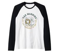 Uomo papà avverte May Nap Improvvisamente Funny Lion Maglia con Maniche Raglan