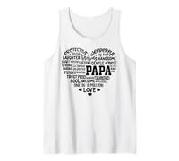 Uomo Papa Cuore Amore Nonno San Valentino Padre San Valentino papà Luv Canotta