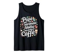 Uomo papà per La Seconda Volta Padre in Attesa Annuncio caffè Canotta