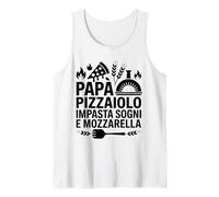 Uomo papà Pizzaiolo Pizza Uomo Frase Divertente Canotta