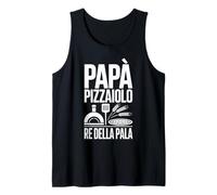 Uomo papà Pizzaiolo Pizza Uomo Frase Divertente Canotta