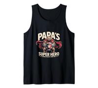 Uomo Papa's Superhero - Saving the Day, Every Day Dad Dad Da Canotta