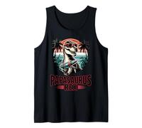 Uomo Papasaurus Rex Dad Grandpa Dino Machanic T-Rex Fathers Day Canotta