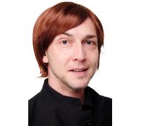 Uomo Parrucca Vollperücke Uomini Corto Riga Marrone-Rosso Mix GFW2033-33-130