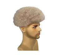 Uomo Parrucchino for capelli afro wave unità parrucchino riccio da uomo nero sistema di sostituzione dei umani in pizzo pieno Toupet(Ombre Afro Curly)