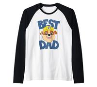Uomo Paw Patrol Father's Day Best Dad Maglia con Maniche Raglan