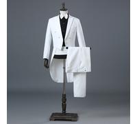 Uomo Peak Lapel Frac Abito E Pantaloni Set Formale Matrimonio Smoking