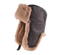 Uomo Pelle Aviatore Ushanka Russo Colbacco Pelliccia Finta Inverno Orecchie Cap