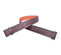 Uomo pelle Marrone Celtic Nodi Goffrato Cintura Kilt Misura Regolabile (S - 3XL)