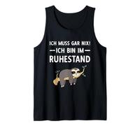 Uomo Pensionierung Mi mancherebbe Gar Nix! ICH Bin Im Ruhestand Rente Canotta