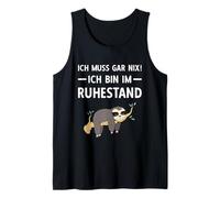 Uomo Pensionierung Mi mancherebbe Gar Nix! ICH Bin Im Ruhestand Rente Canotta