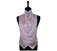 Uomo Pergamena Occasione Speciale Matrimonio Sposo Gilet & Foulard - Size 86.4cm