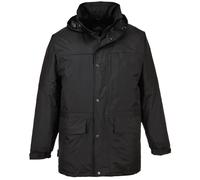 Uomo Pile Foderato Giacca Impermeabile Abbigliamento da Lavoro Caldo Inverno Con