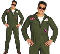 Uomo Pilota di Caccia Costume Militare Top Airman Aviator Abito Nuovo Fg