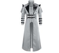 Uomo Pirata Abbigliamento Moda Steampunk Nero Gotico Pirata Giacca Cosplay New