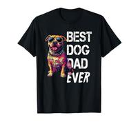 Uomo Pitbull Dog Lover Vintage Best Pitbull Dad Festa del papà Maglietta