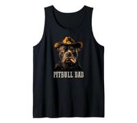 Uomo Pitbull Dog Vintage Best Pitbull Dad Festa del papà Canotta