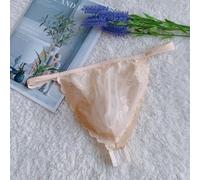 Uomo Pizzo T-Back Perizoma Biancheria Intima Traspirante Stretch Mesh Slip G-String Sacchetto Jockstrap per Lingerie Sexy Lingerie Blu Carne Taglia M-2XL (L Pelle)