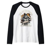 Uomo Polish Biker Dad Tata Motocyklista Prezent Dzien Ojca Motor Maglia con Maniche Raglan