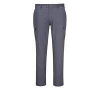 Uomo Portwest Slim Elasticizzato Stile Militare Tasca Lavoro Pantaloni 6 Tasche