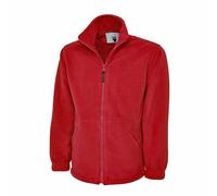 Uomo Premium Cerniera Intera Micro Pile Giacca Uneek Pesante Pillola Anti Top