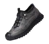 Uomo Primavera e Autunno Outdoor Soft Wear Antiscivolo Scarpe Da Trekking Sport Tempo Libero Moda Tutte Le Scarpe In Pelle Morbida Scarpe Da Viaggio Sport Scarpe Mens Club C 85 Sneaker, Grigio, 7.5 UK