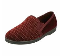 Uomo Profondo Velluto Rosso Slip On Pantofole: Ryan