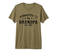 Uomo Promosso A Nonno EST 2026 Prima Volta Nuovo Nonno Maglietta Premium
