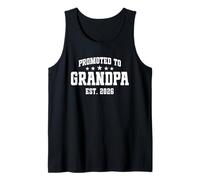 Uomo Promoted to Grandpa EST. 2026 Grandparent Baby Announcement Canotta