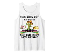 Uomo Questo Bel Ragazzo è Nato a Maggio Orgoglioso Figlio Fratello Messicano Canotta