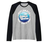 Uomo Ragazzo Diplomato Diploma Liceo Scienze Umane Maturità 2025 Maglia con Maniche Raglan