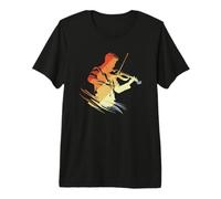 Uomo Ragazzo Violino Grafica Stile retrò Musica Bluegrass Maglietta Premium