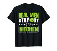 Uomo Real Men Stay Out Of The Kitchen Pickleball Maglietta