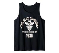 Uomo Regalo Occidentale per Il Compleanno di Best Cowboys Were Born in 1930 Canotta