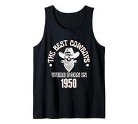Uomo Regalo Occidentale per Il Compleanno di Best Cowboys Were Born in 1950 Canotta