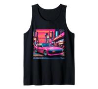 Uomo Retro JDM Giapponese Drift Racing Tuning Car Tokyo Skyline Canotta