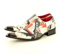 Uomo Rétro Marilyn Monroe Stampa Vintage Scarpe Pelle Foderato Taglia UK