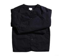 Uomo Retro Sciolto Aperto Cardigan Giacca Calda Giù Cotone Cappotto Lungo